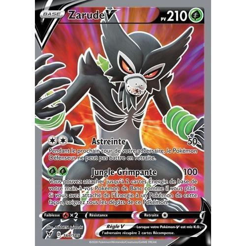 Carte Pokémon Ultra Rare Zarude V Full Art 167/185