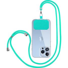 Cordon Pour Téléphone Portable, Tour De Cou Universel Léger Réglable 160cm Installation Facile - Turquoise - E.F.Connection