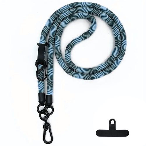 Cordon Universel Pour Téléphone Portable, Cordon Avec Patch De Fixation Léger Solide Nylon 120cm - Bleu - E.F.Connection