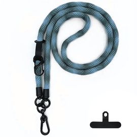 Cordon Universel Pour Téléphone Portable, Cordon Avec Patch De Fixation Léger Solide Nylon 120cm - Bleu - E.F.Connection