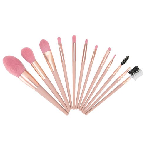 Ensemble De Pinceaux De Maquillage Pour Le Visage, Fard À Joues, Poudre Pour Le Visage, Fard À Barrage, Pinceaux Cosmétiques, Outil De Maquillage, 12 Pièces 
