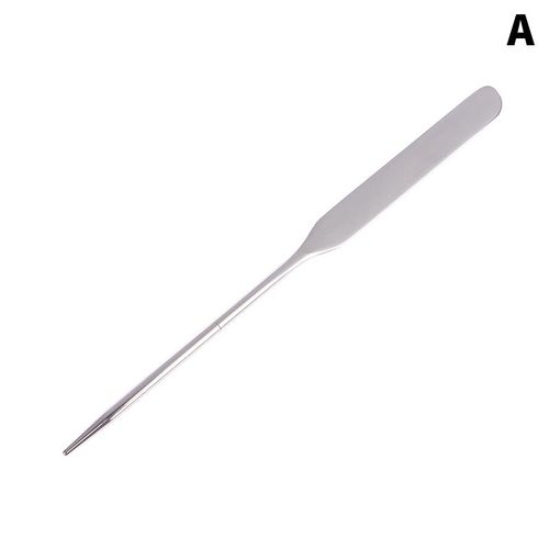 Spatule À Double Tête En Acier Inoxydable, Bâton De Mélange De Fond De Teint, Outil De Mélange De Crème Cosmétique, 1 Pièce 