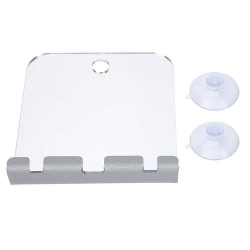 Miroir De Salle De Bain Sans Brouillard, Miroir De Douche Carré Incassable Avec Crochet De Rasoir 
