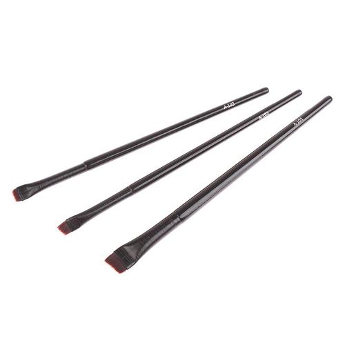 3pcs Maveaus Ese Brostes Flat Eyebrow Eyeliner Brsch 