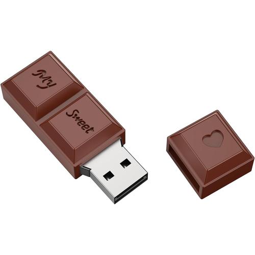 Clé USB 64 Go Silicon Pen Drive Chocolat Design Clef USB 3.0 Cartoon Mémoire Flash Drive Marron Memory Stick Bon Cadeau.[Z1057]