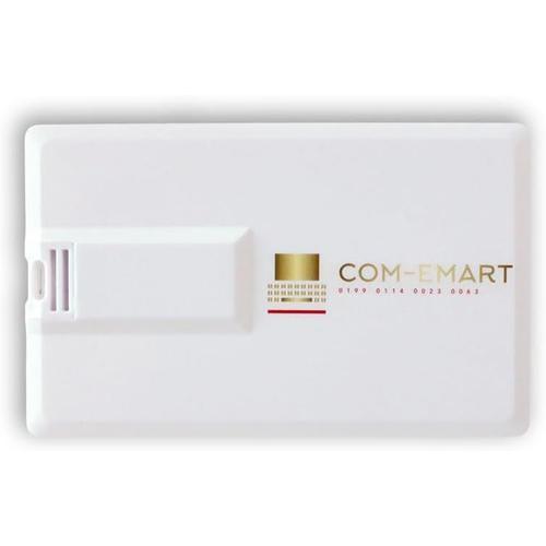 Carte CLE USB Plastique 64 GO COM-EMART (Blanche).[Z1083]