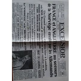 Excelsior - Édition Du Mercredi 10 Avril 1940