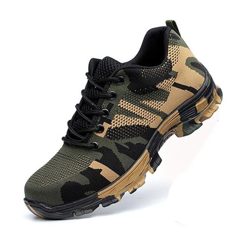 Chaussures De Securite Homme Femme Chaussures De Travail A Embout En Acier Leger Chaussures De Protection Respirantes Et Legeres Basket De Securite Vert 42eu Goodnice
