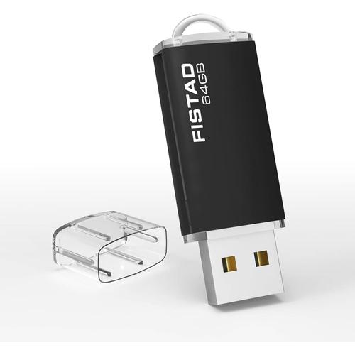 CLé USB 64Go, Flash Drive 64Go Pen Drive USB 2.0 Memory Stick 64Go Thumb Drive pour PC, Ordinateur Portable etc (Noire).[Z1]