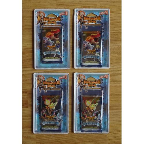 4 Boosters Dinosaur King, Collection La Confrontation