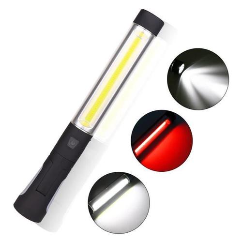 1W Lampe de Travail COB Baladeuse LED Rechargeable puissante Lampe Portable  avec Base Magnique pour Auto Garage Atelier Bricolage