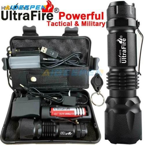Torche de lampe torche militaire tactique militaire puissant de zoom  90000LM X800 T800 LED