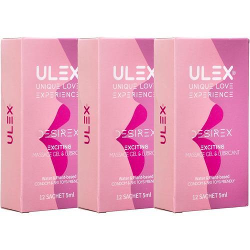 Ulex Desirex Trio- Gel De Massage & Lubrifiant Intime À Base D'eau (180 Ml)
