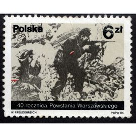 Timbre 40 Rocznica Powstania Warszawskiego.Polska.6zl.