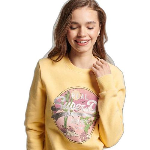 Sweatshirt Ras-Du-Cou Femme Vintage Logo Narrative