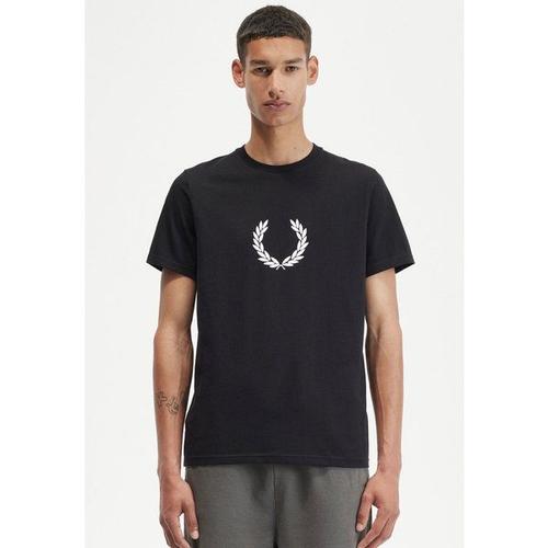 T-Shirt Flocked Laurel Wreath Gra