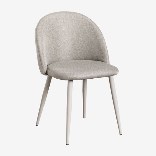 Pack De 4 Chaises De Salle À Manger Kana Deluxe Gris Taupe Clair