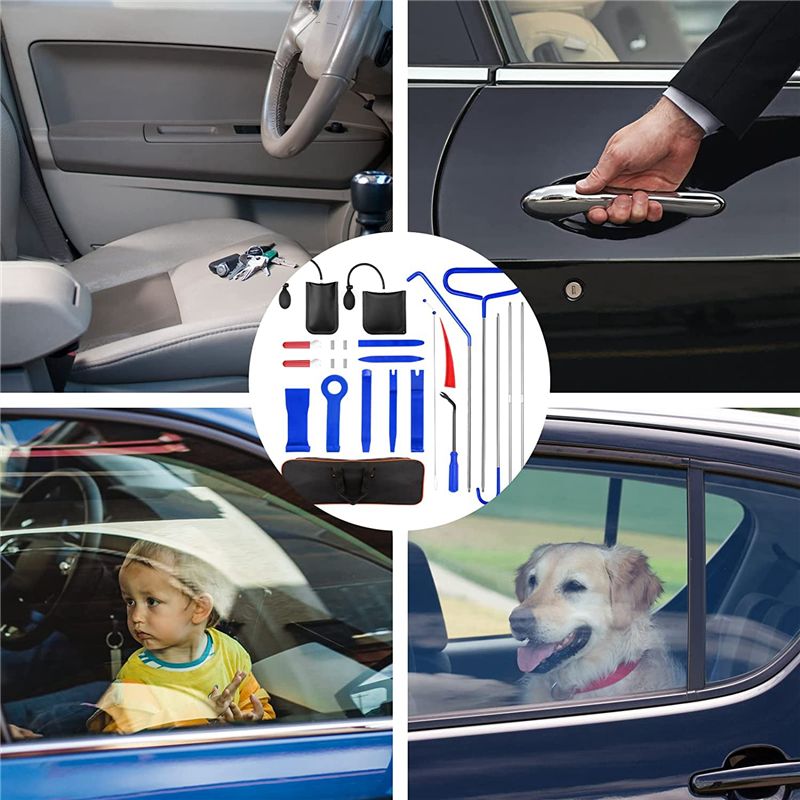 Kit D'urgence De Voiture 24 Pices, Avec Cale De Fentre De ... - 6