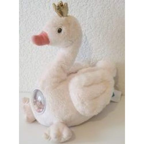Doudou Eveil Bebe Naissance Jouet Cygne Rose Tex Baby Peluche Oiseau Rose Couronne Doree Or Plush Baby Comforter Pink Swan Baby