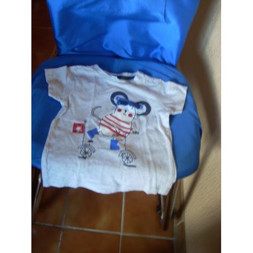 T-Shirt Manches Courtes Baby Club 2 Ans