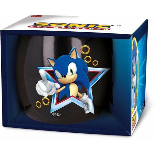 Stor Young Adult - Sega - Mug Globe Céramique En Boîte Cadeau Sonic Le Hérisson - 380 Ml