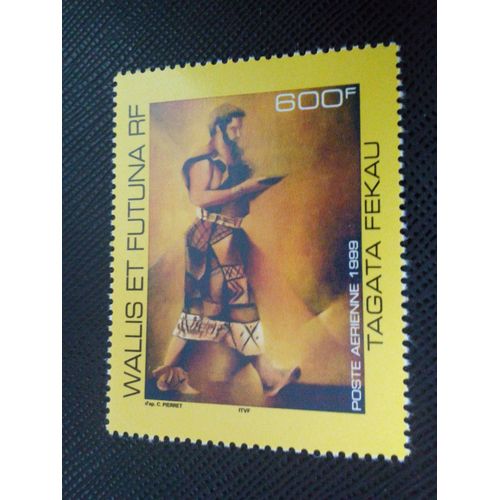 Timbre Wallis Et Futuna Yt Pa 208 Tagata Fekau (Porteur De Kava) 1999 ( 061204 )