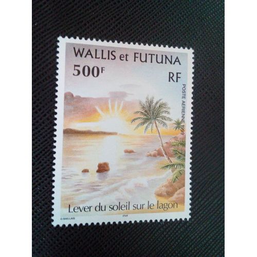 Timbre Wallis Et Futuna Yt Pa 219 Lever De Soleil Sur Le Lagon 1999 ( 061204 )