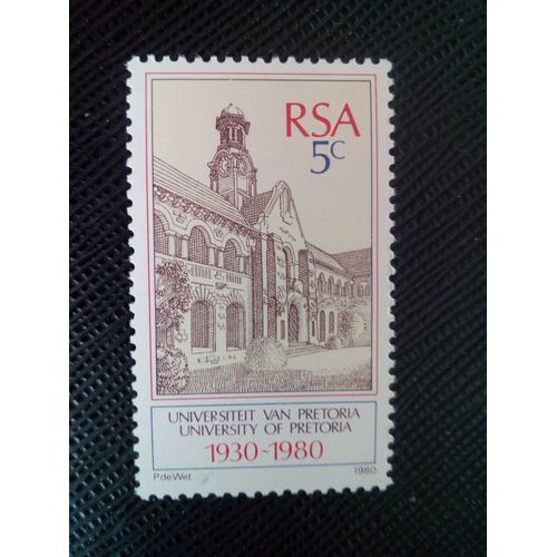 Timbre Afrique Du Sud Yt 479 Université De Pretoria 1980 ( 091204 )