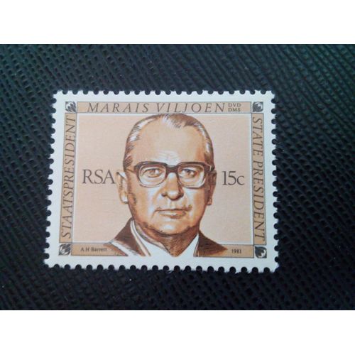 Timbre Afrique Du Sud Yt 491 Président Marais Viljoen 1981 ( 091204 )