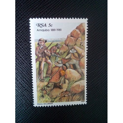 Timbre Afrique Du Sud Yt 486 Attaque Des Boers 1981 ( 091204 )