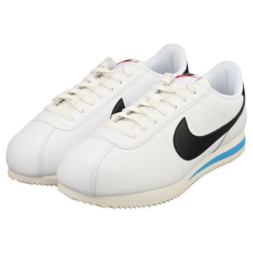 Nike Cortez Chaussures Pour Hommes Baskets De Cuir Blanc Et Noir 45 1 2 Rakuten