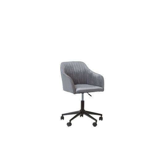 Chaise À Roulettes En Tissu Gris Venice
