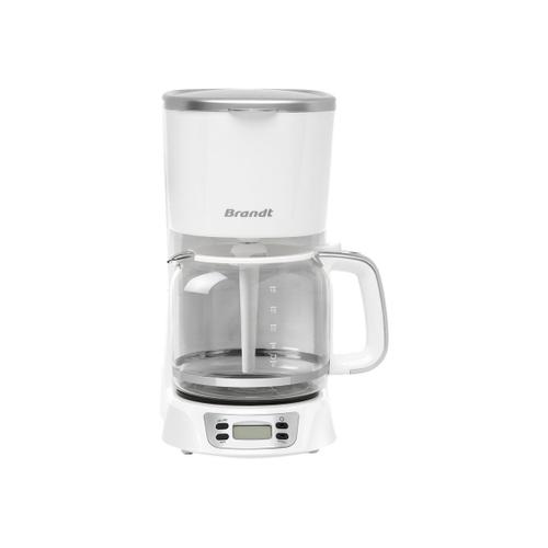 Brandt CAF1318ES - Cafetière - 18 tasses - blanc