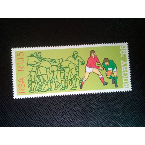 Timbre Afrique Du Sud Yt 874 Coupe Du Monde De Rugby 1995 ( 091204 )