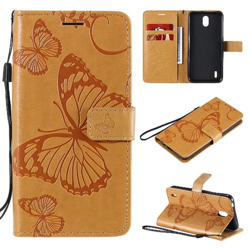 Flip Étui Pour Nokia 1.3 Avec Support De Fente Pour Carte Couverture Antichoc Flip Kickband Cuir Pu Couverture Magnétique - Le Brun
