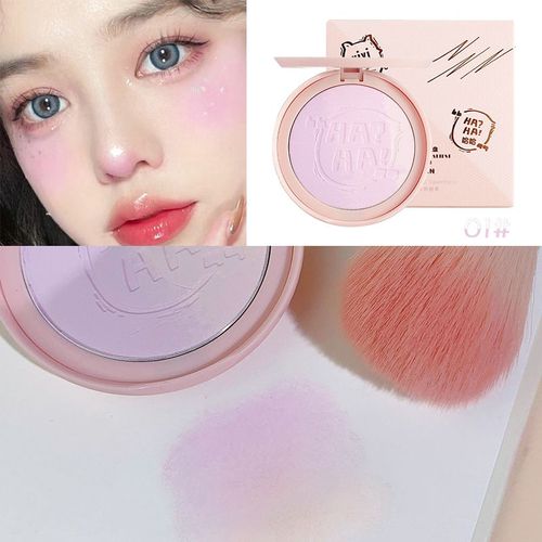 Palette De Maquillage Pour Joues, Poudre De Fard À Joues Rose Mat Crème Teinte Rouge Durable Naturel Mignon Dégradé Joues Bleu 