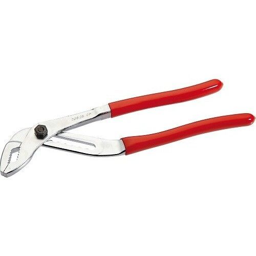 Pince multiprise chromée à branches superposées et manche en PVC SAM OUTILLAGE