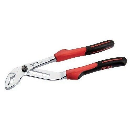 Pince multiprise chromée à branches superposées et manche bi-matière SAM OUTILLAGE