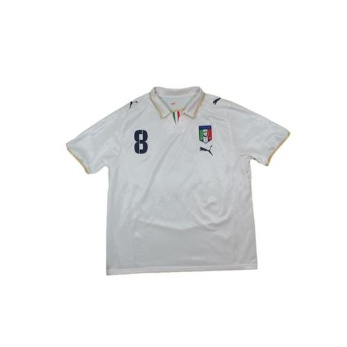 Maillot De Football Rétro Extérieur Équipe D'italie N°8 Gattuso 2008-2009