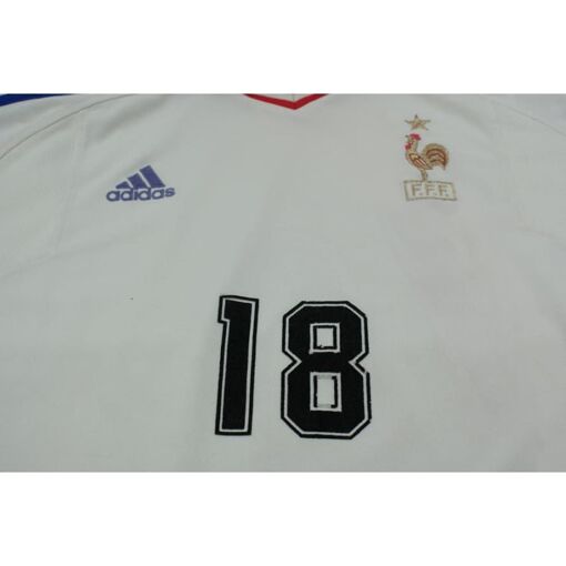 Maillot Extérieur Equipe De France Adidas 2000-2001 - N°18 - Taille XL
