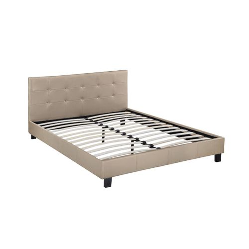 Lit "Julia" - 140 X 190 Cm - Taupe