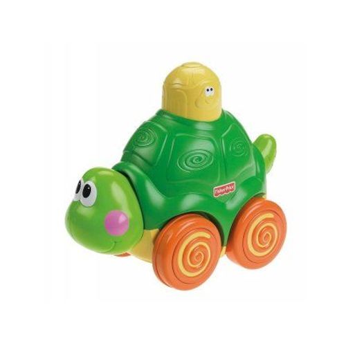 Jouets D Eveil : Tortue Press And Go Avec Sons Et Musique - Jouet Enfant Premier Age - Nouveaute - Fisher Price