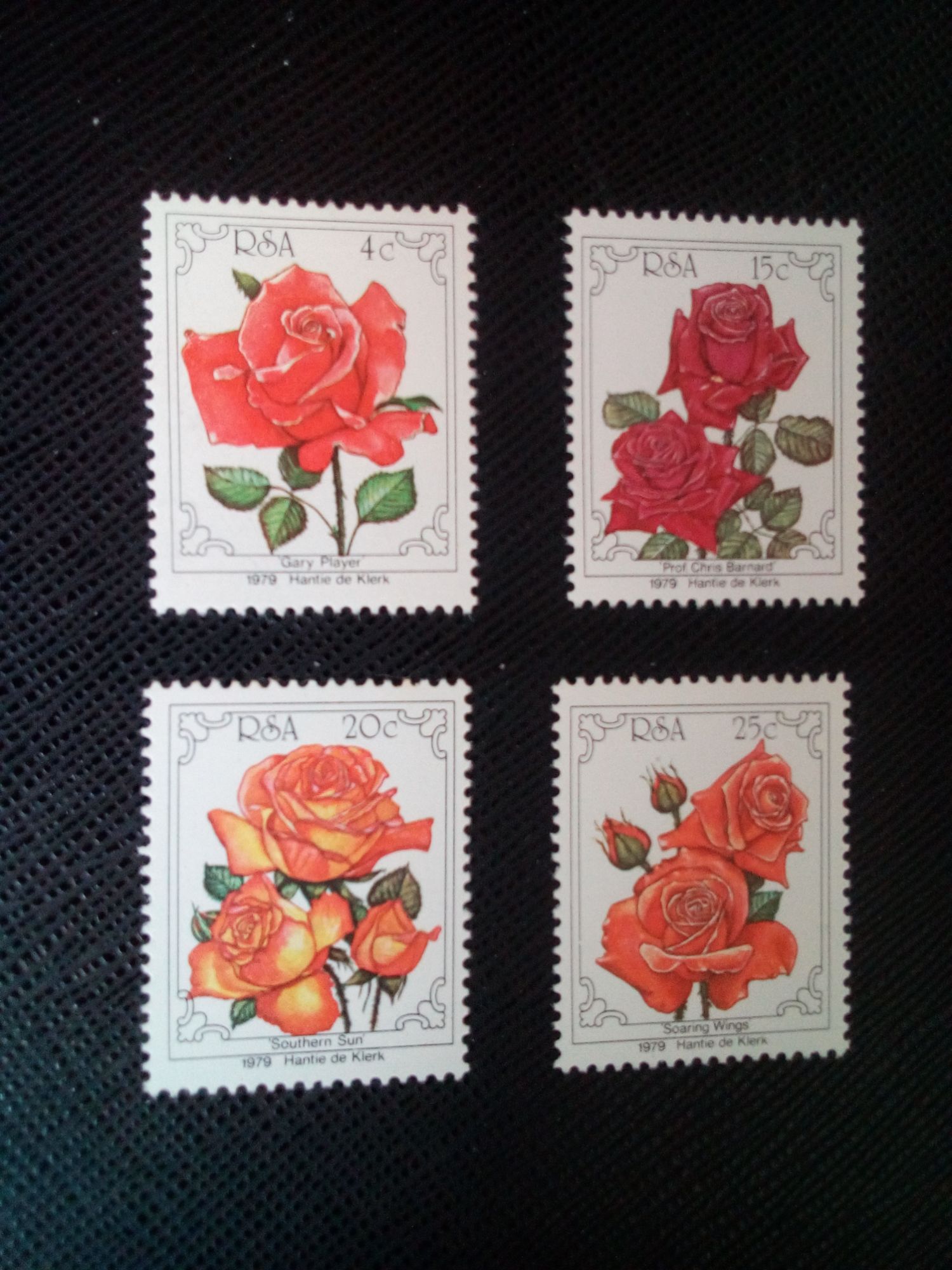 Timbre Afrique Du Sud Yt 467 A 470 Séries: Rose 1979 ( 091204 )