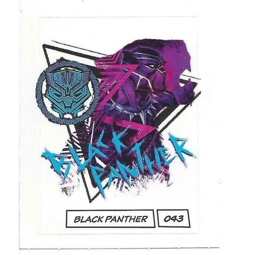 Autocollant Marvel Leclerc 2020 Black Panther 043