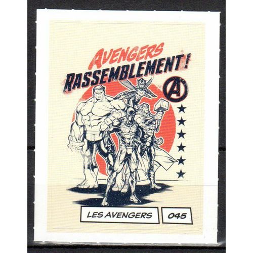 Autocollant Marvel Leclerc 2020 Les Avengers 045