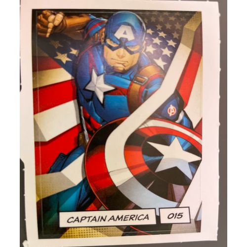 Autocollant Marvel Leclerc 2020 Captain America 015