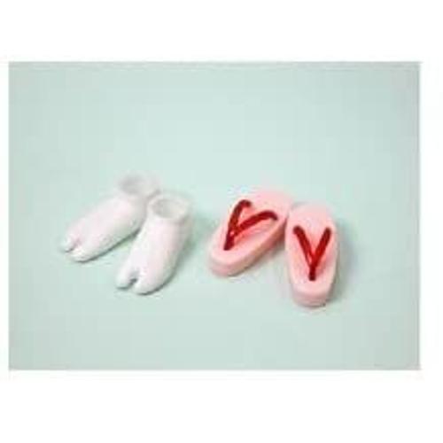 Obitsu Body, 1/6 Size Sandals, Tabi Set, Red [Import Japonais]