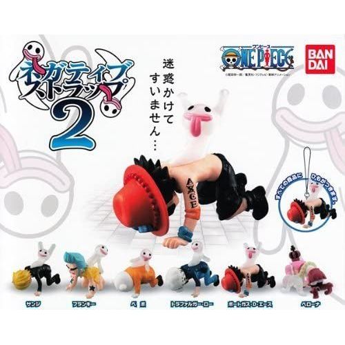 Gashapon One Piece Negative Strap 2 Total 6 Set [Import Japonais]