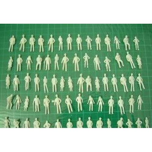 Prizer Diorama Model People Minifigures 100 Figures Set Plastic Model Viewing N Gauge 1:200 [Import Japonais]