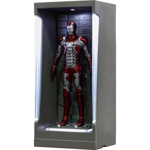 Movie Masterpiece Compact: "Iron Man 3" Miniature Figure Iron Man Mark 5 (With Hall Of Armor) [Import Japonais]